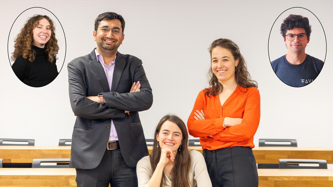 Luana Ferrari, Vibhu Baibhav, Julia Gallmeier, Eloïse Richard, Julien Pignat © 2024 UNIL Fabrice Ducrest + DR