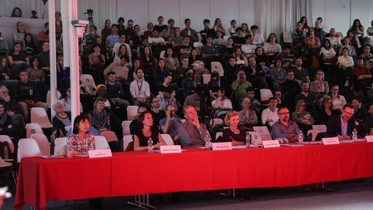 Le  jury: Eunok Yim, Marilyne Andersen, Ambrogio Fasoli, Gisou van der Goot, Bastien Confino, Mauro Lattuada © 2025 EPFL