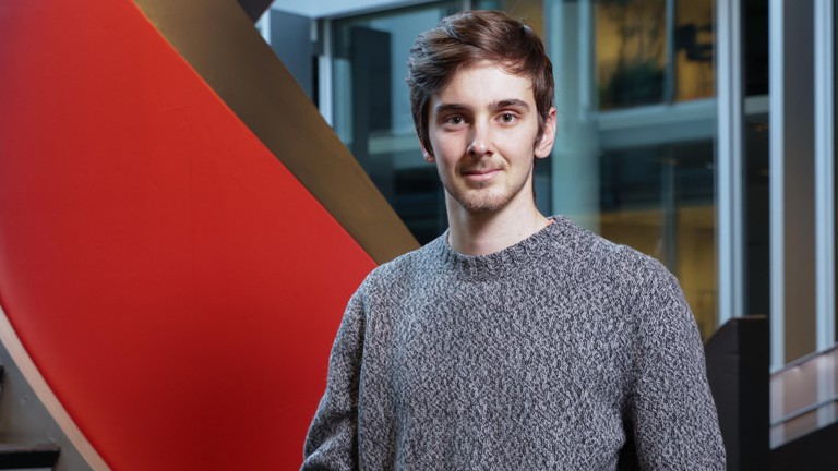 Gustave Lapierre founded a promising startup focused on AI-driven text data analysis - 2025 EPFL/Alain Herzog - CC-BY-SA 4.0