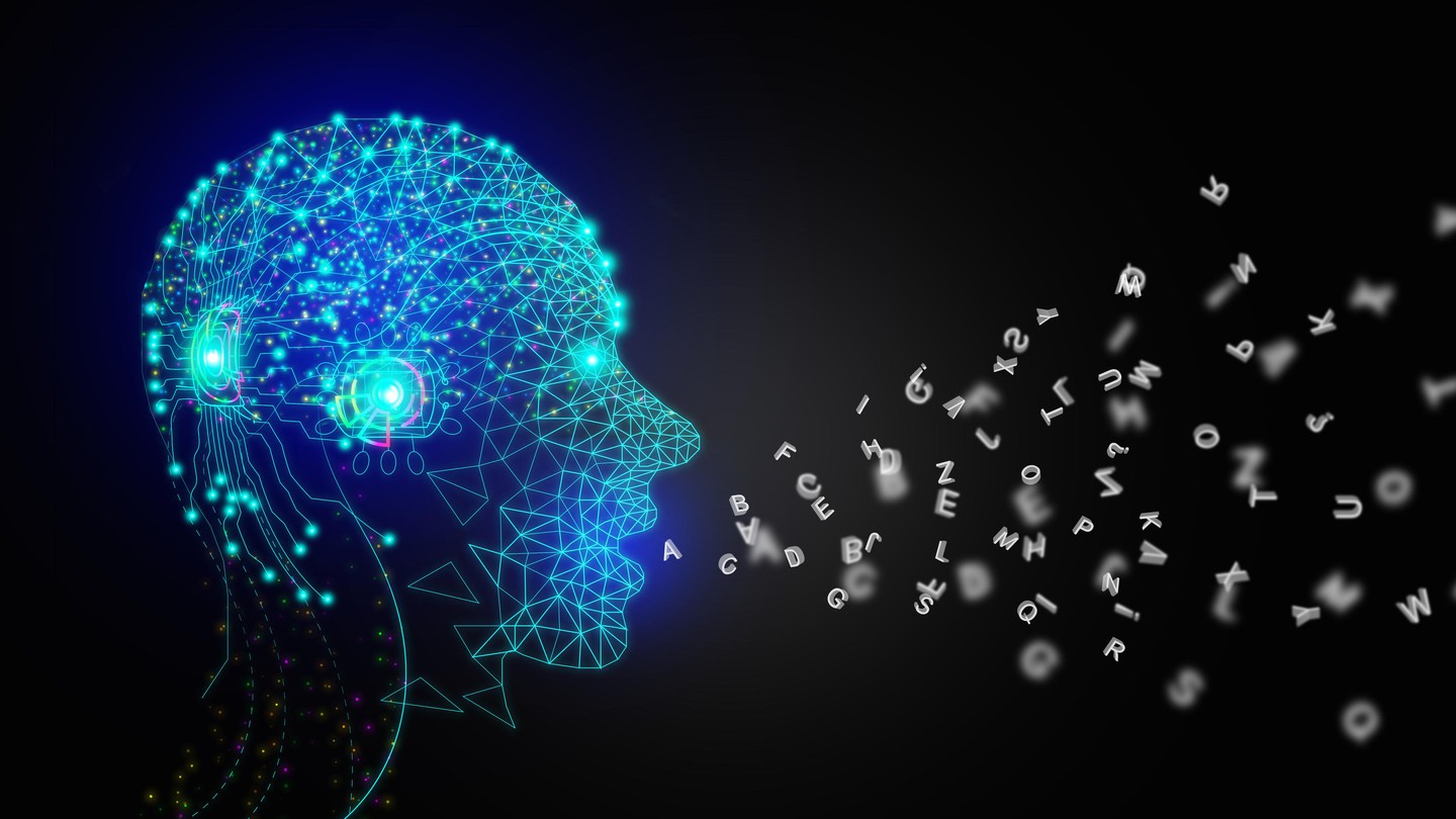AI futuristic technology in language and communication © iStock