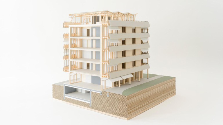 Maquette du projet Habitat symbiotique © LAST / Timothé Beuret