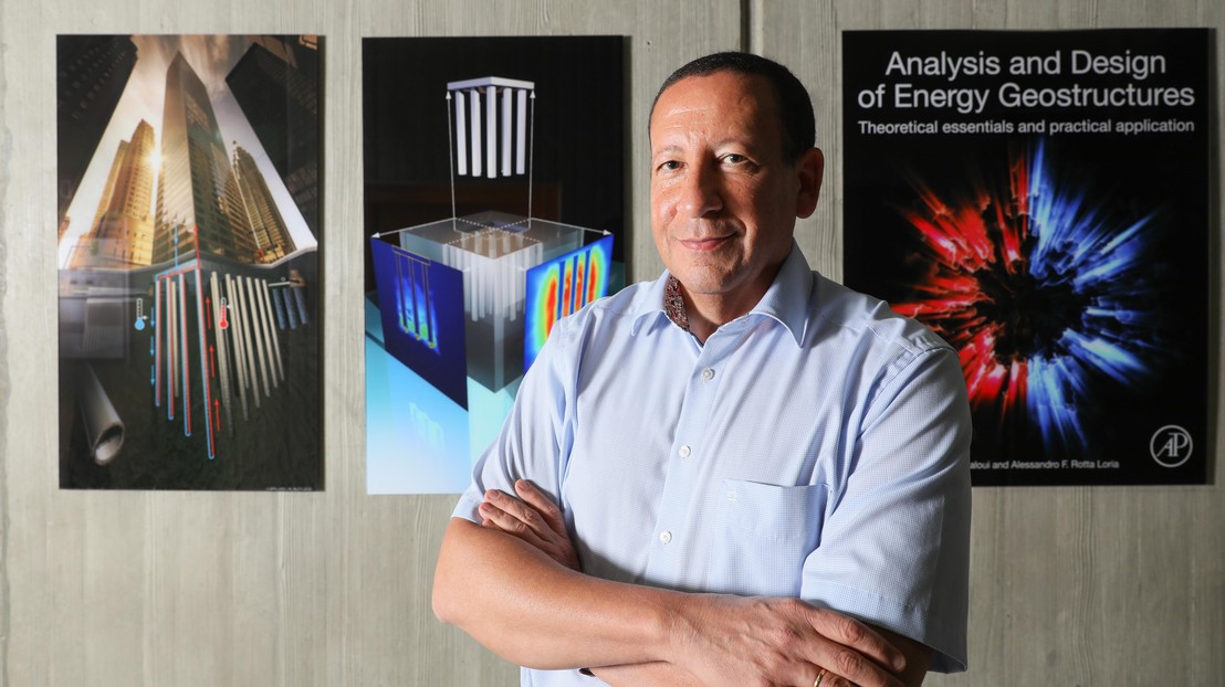 Le professeur Lyesse Laloui a rejoint l'EPFL en 1994. EPFL/Alain Herzog - CC-BY-SA 4.0 Le professeur Lyesse Laloui a rejoint l'EPFL en 1994. EPFL/Alain Herzog - CC-BY-SA 4.0