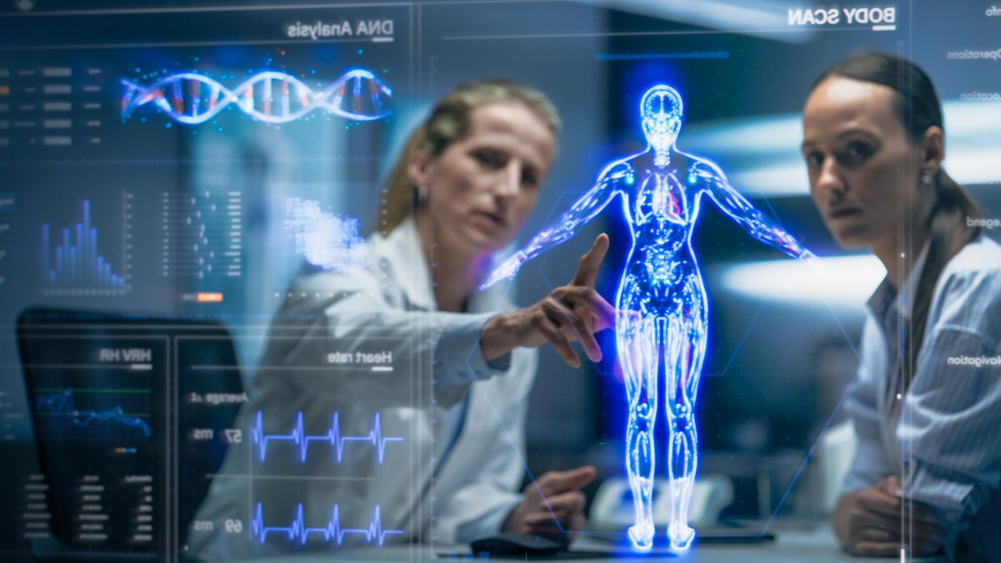 Des professionelles de la santé travaillant avec l'IA © iStock