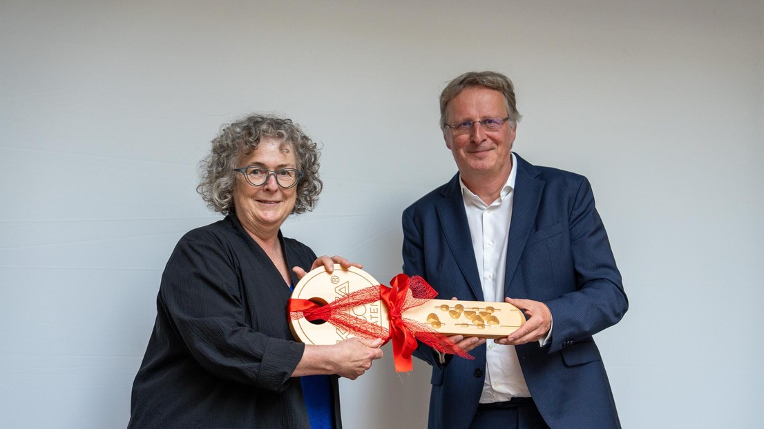 Sabine Süsstrunk and Rüdiger Urbanke © 2025 EPFL/Max Canarelli - CC-BY-SA 4.0 Sabine Süsstrunk and Rüdiger Urbanke © 2025 EPFL/Max Canarelli - CC-BY-SA 4.0