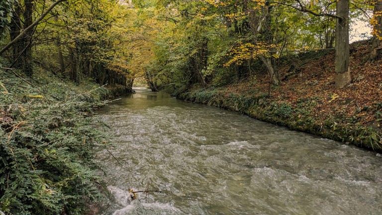 The Chamberonne river flows across both UNIL and EPFL campus. © 2025 UNIL