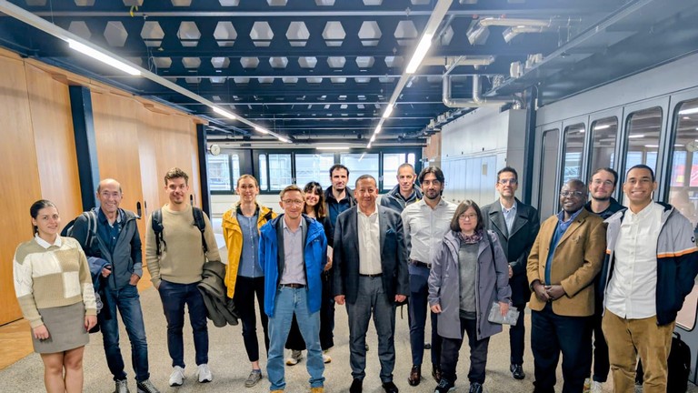 Members of LMS and PSI gather at EPFL for a scientific exchange, sharing expertise on nuclear waste repositories. © 2025 EPFL