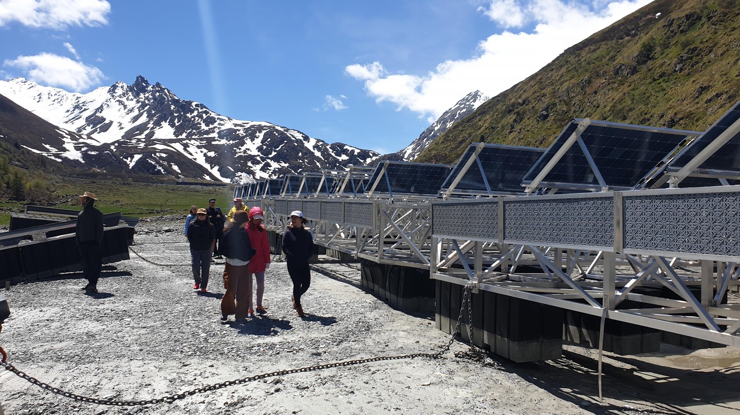 Field trip to the Toules dam in Valais Canton. © EPFL/ENAC 2025 © EPFL/ENAC 2025