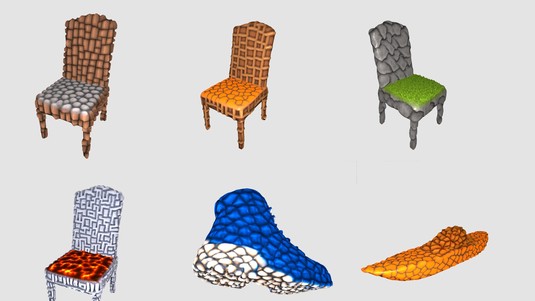 MeshNCA that synthesizes dynamic textures in real-time on 3D object meshes © 2025 EPFL/Ehsan Pajouheshgar and Yitao Xu