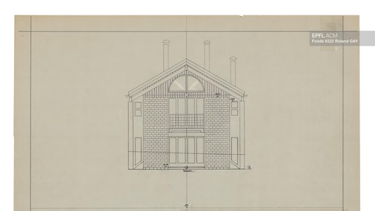 Roland Gay, Maison unifamiliale au lieudit « La Louye », Fully (ACM EPFL)