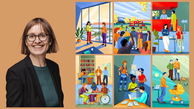 Helene Füger © 2025 EPFL Photo Niels Ackermann | Illustrations Capucine Matti