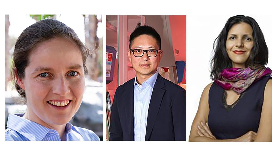 Left to right: Sophia Haussener, Li Tang, and Maryam Kamgarpour. 2025 EPFL CC BY SA Left to right: Sophia Haussener, Li Tang, and Maryam Kamgarpour. 2025 EPFL CC BY SA