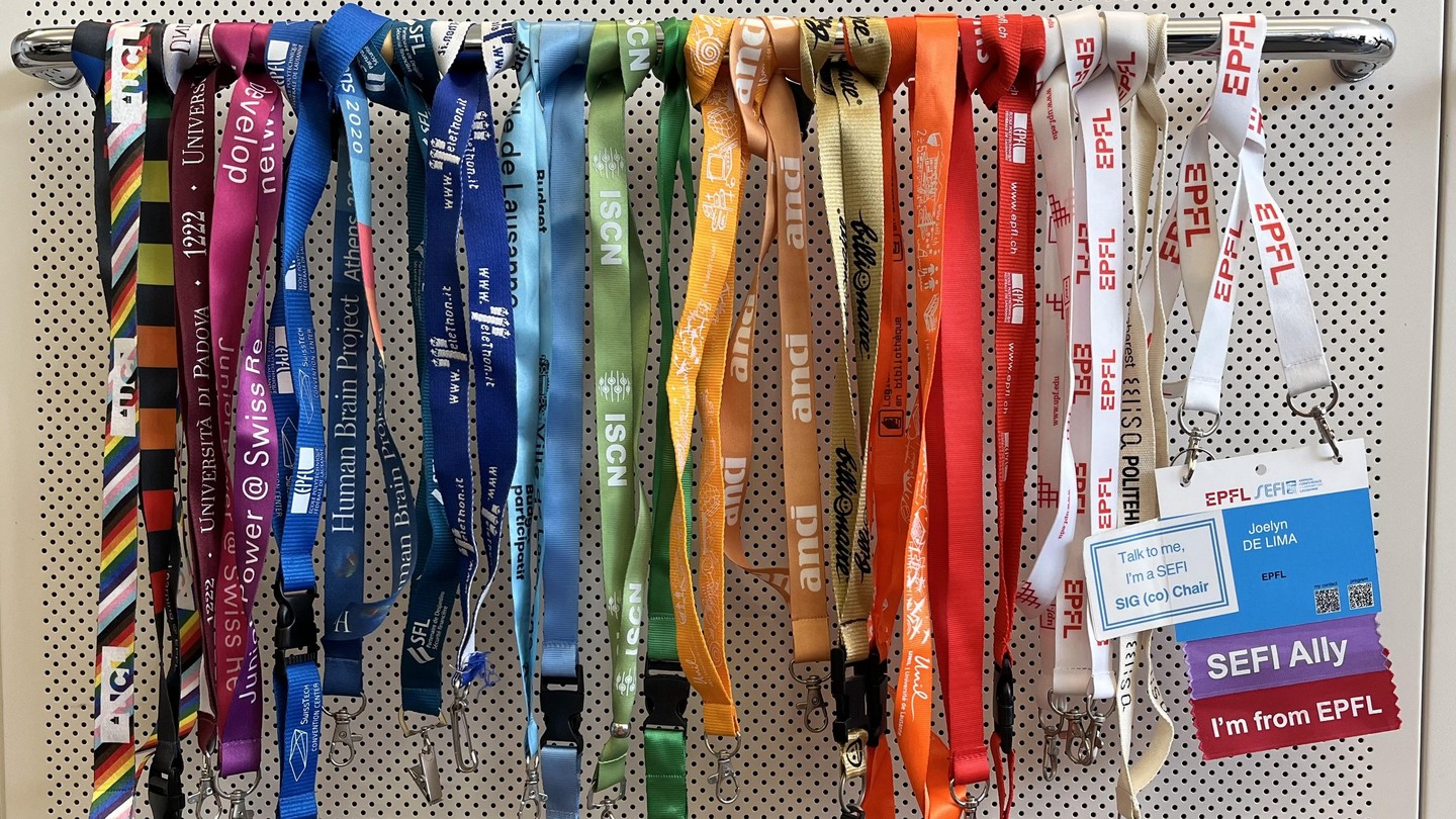© Lanyards repurposed during SEFI 2024 - 2026 EPFL/Joelyn de Lima