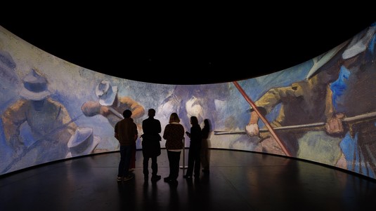The Terapixel Panorama of the Battle of Murten, Installation View at the Bernisches Historisches Museum © 2026 EPFL / eM+ Laboratory - CC-BY-SA 4.0
