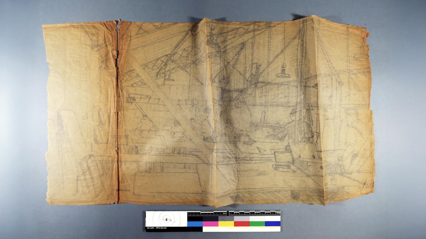 Le document avant la restauration / © 2026 Florane Gindroz Iseli