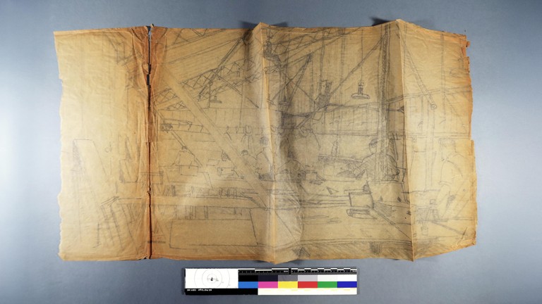 Le document avant la restauration / © 2026 Florane Gindroz Iseli