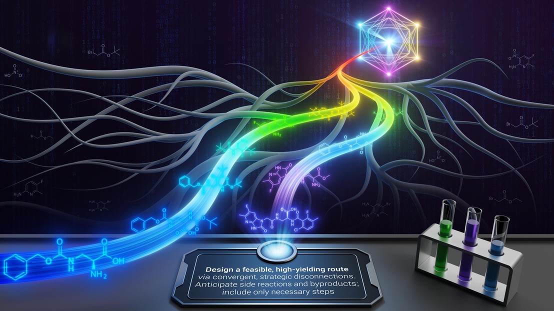 A concept illustration of the development of Synthegy. Credit: Ella Maru Studio.