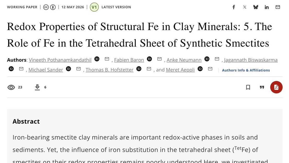 New preprint in ChemRxiv © 2026 ChemRxiv.