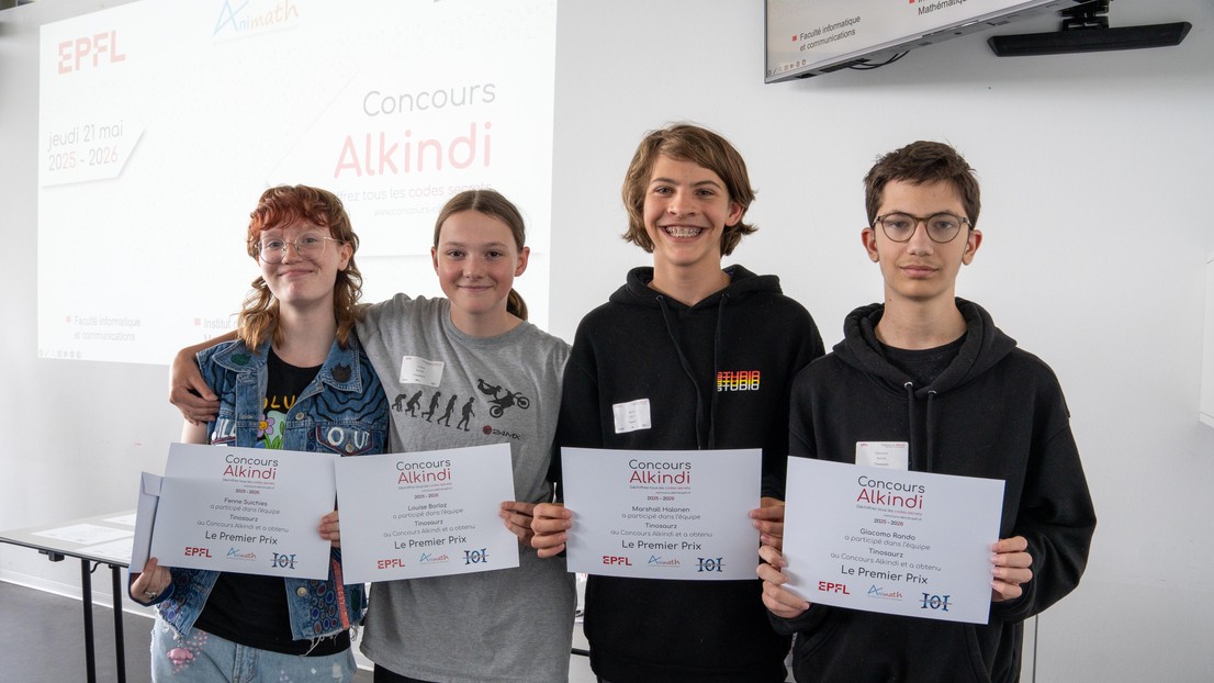 Winning team Tinosaurz © 2026 EPFL/Max Canarelli - CC-BY-SA 4.0