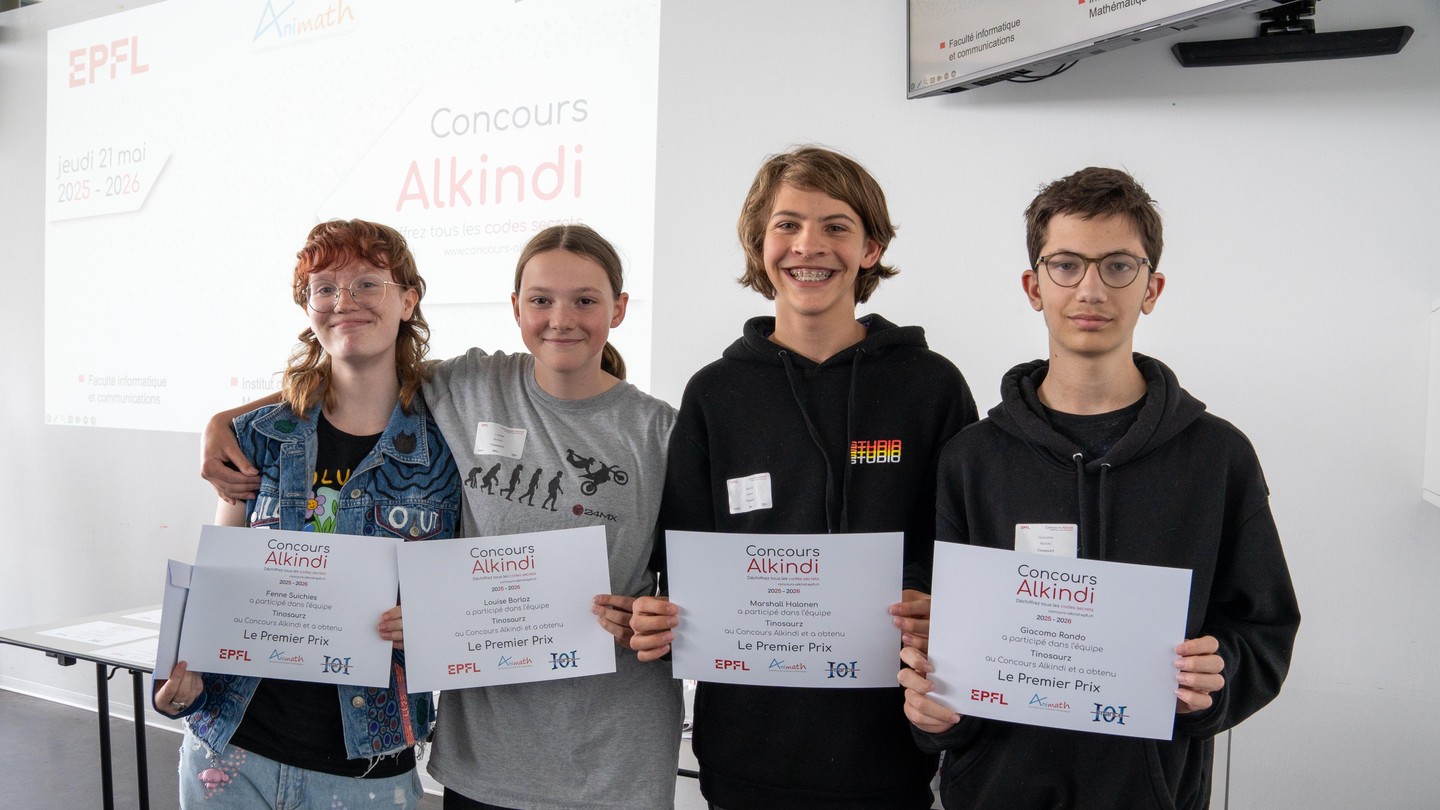 Winning team Tinosaurz © 2026 EPFL/Max Canarelli - CC-BY-SA 4.0