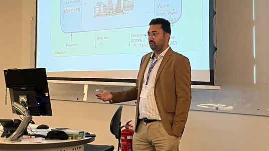 Vibhu Baibhav (EDEY) presenting his research