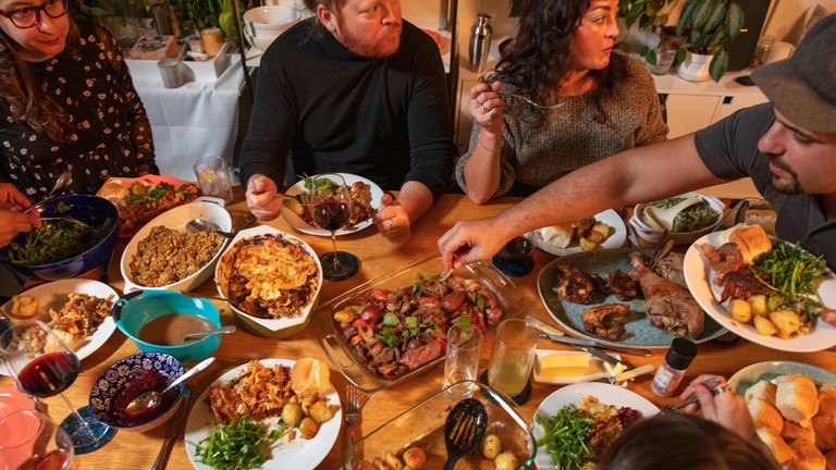 A potluck dinner © iStock A potluck dinner © iStock