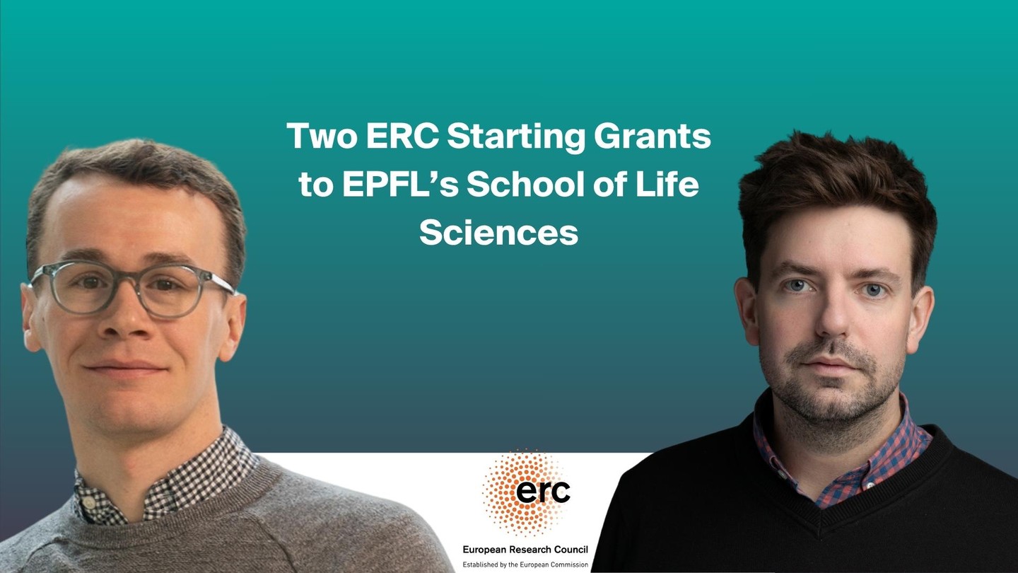 James Priestley and Florian Schueder. Credit: Laurence Mauro ©2026 EPFL