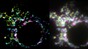Mitochondrial outer membrane imaged with SPIFFI (L) vs widefield microscopy (R). EPFL CC BY SA 4.0