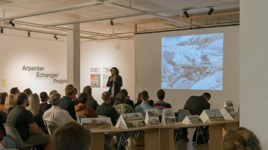 Vernissage de Rhodanie urbaine, far © EPFL / LAST/ T. Beuret