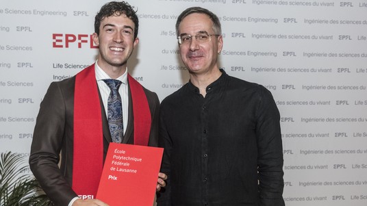 Gregor Dominic Dederichs: Best average grade award SV. 2026 EPFL/Pierre Boss - CC-BY-SA 4.0