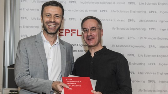 Life Sciences Engineering section teaching award: Aleks Antanasijevic. 2026 EPFL/Pierre Boss - CC-BY-SA 4.0