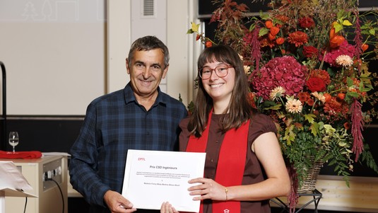 Fanny Bitoun-Buart reçoit le Prix CSD © 2026 EPFL