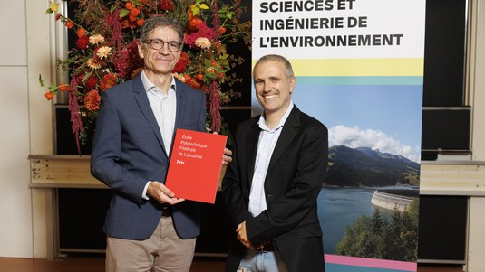 Fernando Porté-Agel reçoit son Prix © 2026 EPFL