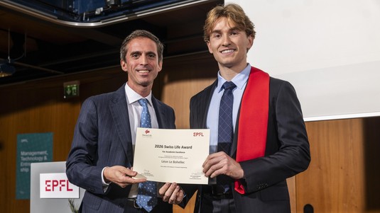 MFE - Swiss Life Award for Academic Excellence: Leon Le Bohellec © 2026 EPFL