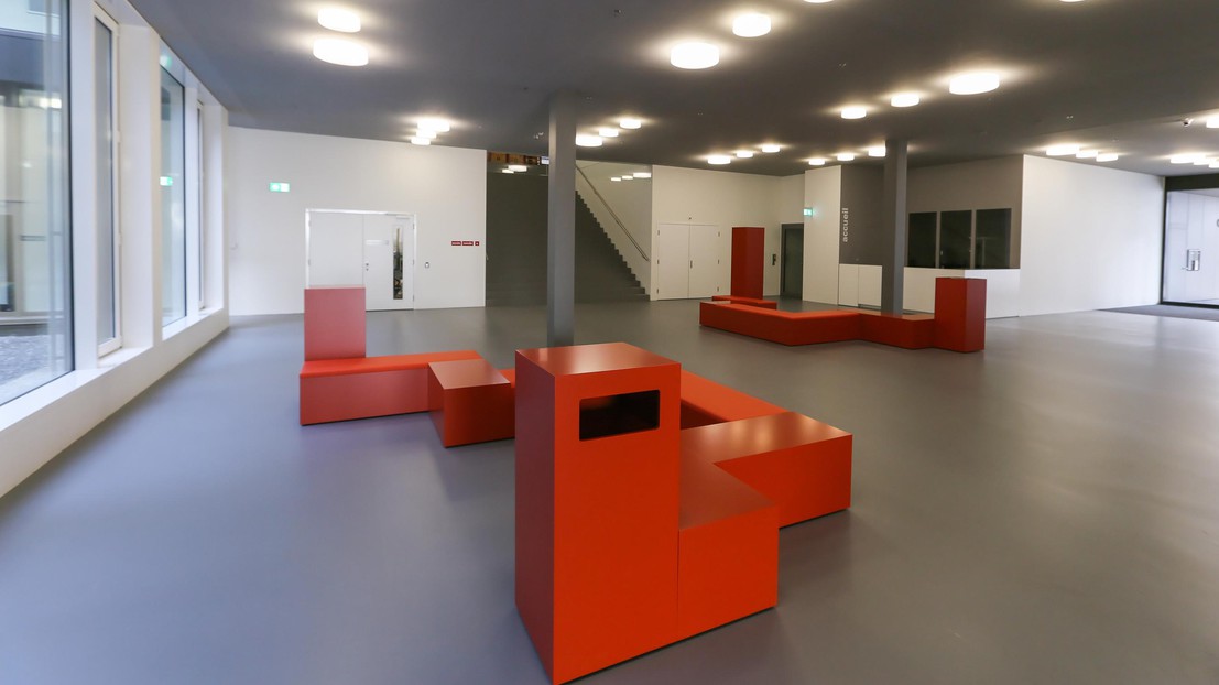 Le hall d'entrée de Microcity. © Alain Herzog / EPFL