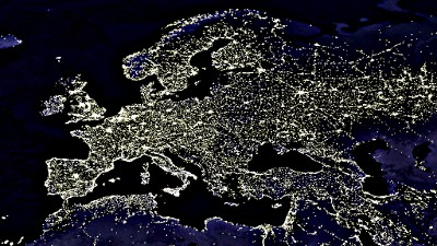 Europe by night © NASA