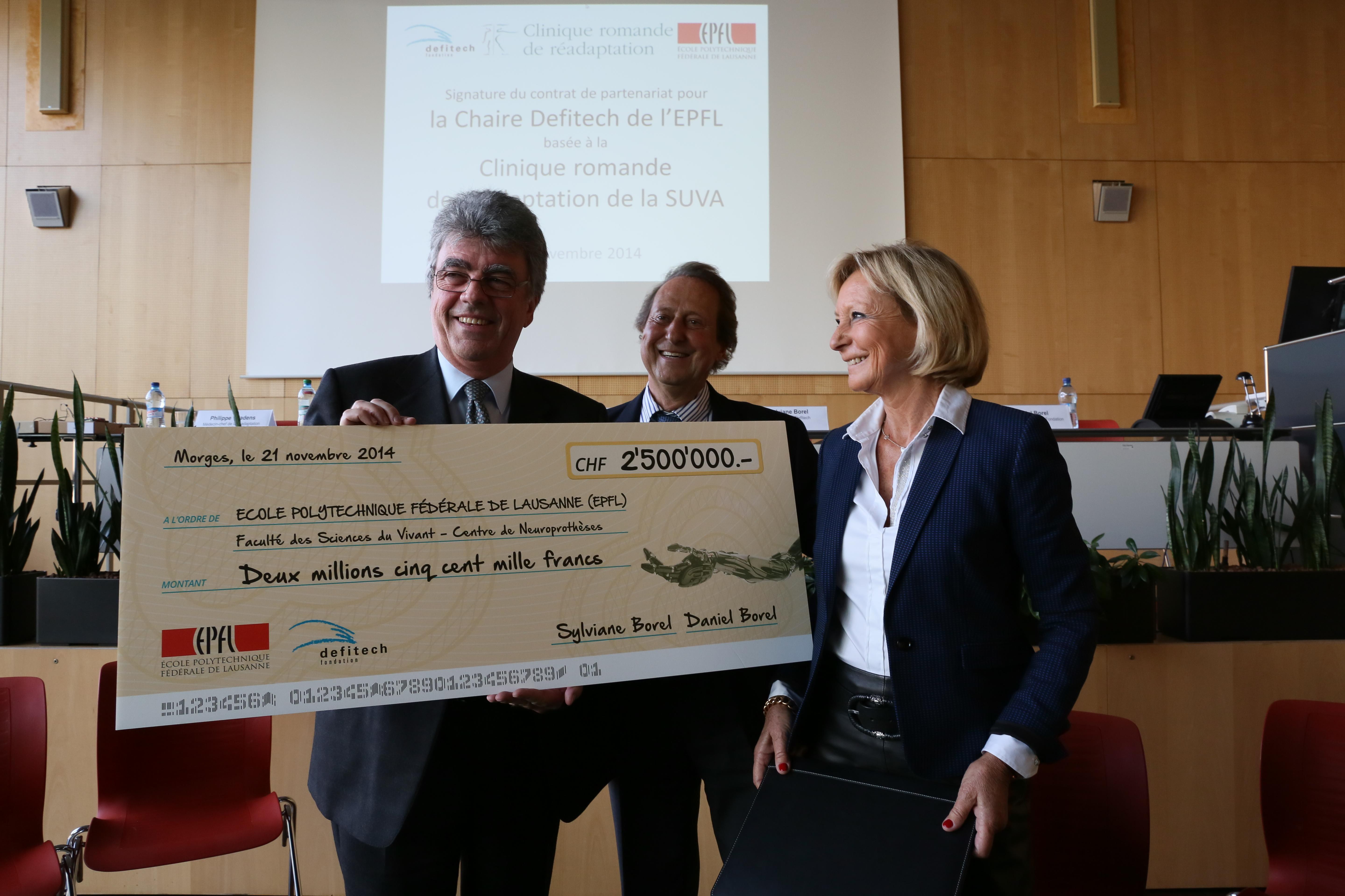 Defitech Foundation supports new EPFL Chair - EPFL