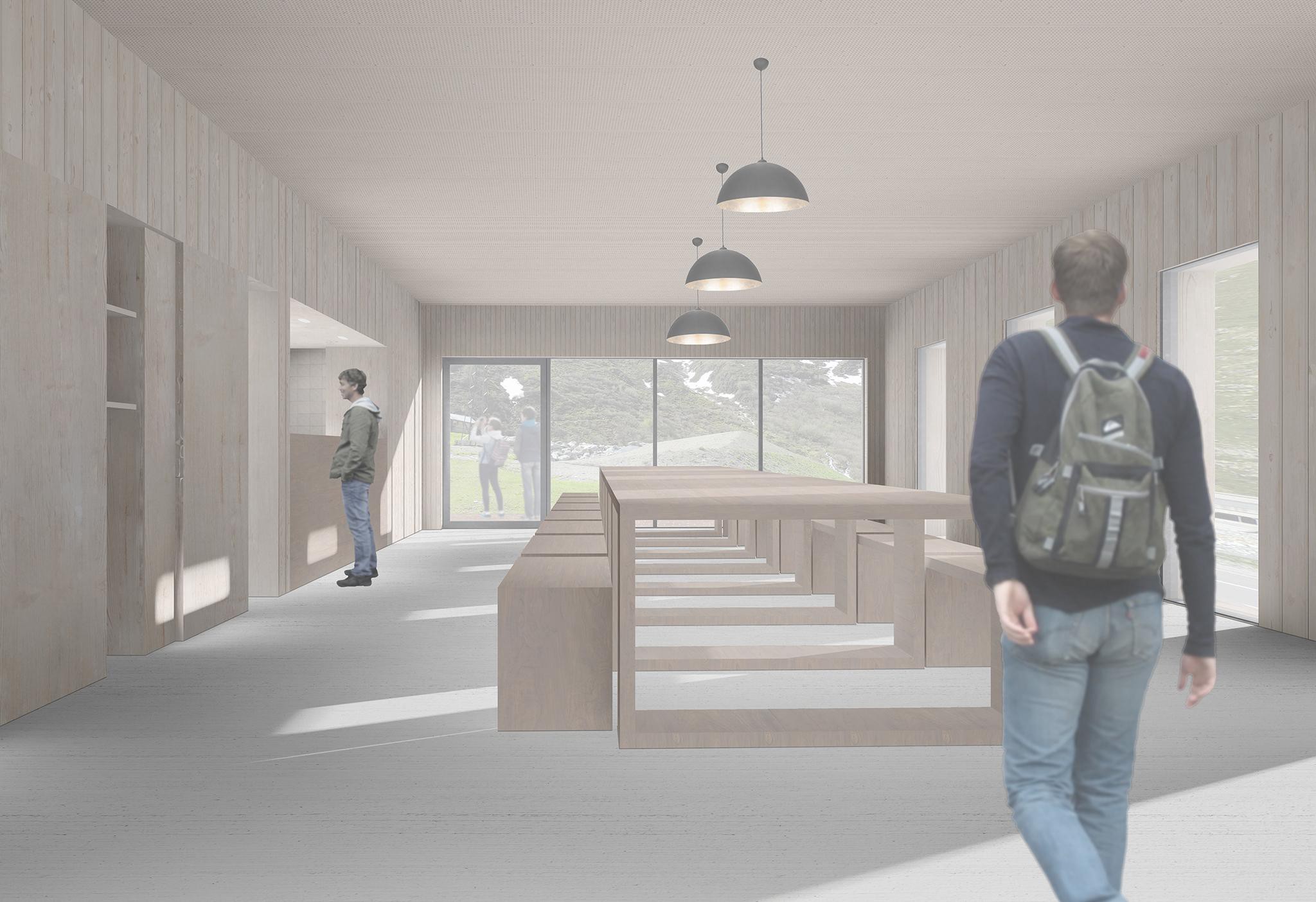 The restaurant would serve visitors, hikers, cyclists and winter sports enthusiasts. © 2016 EPFL