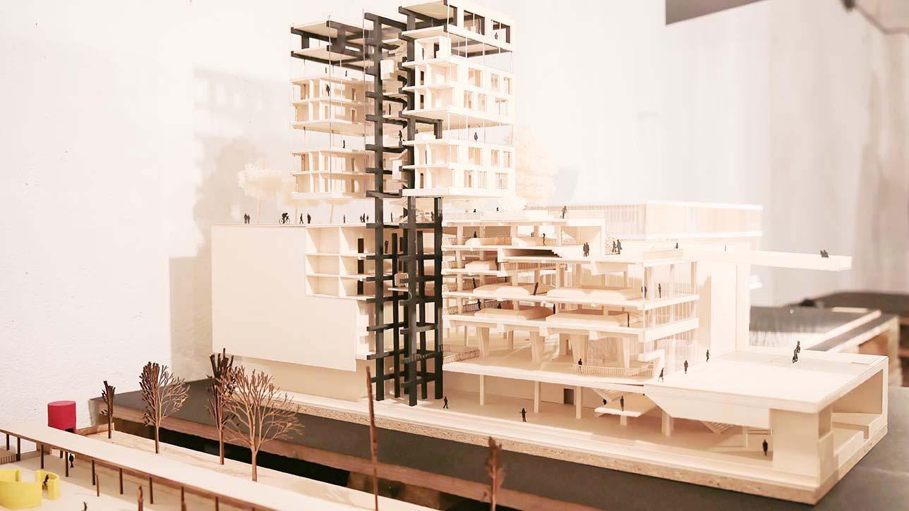 La maquette des étudiants en architecture. © Alain Herzog