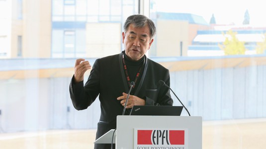 L'architecte Kengo Kuma © Murielle Gerber/EPFL