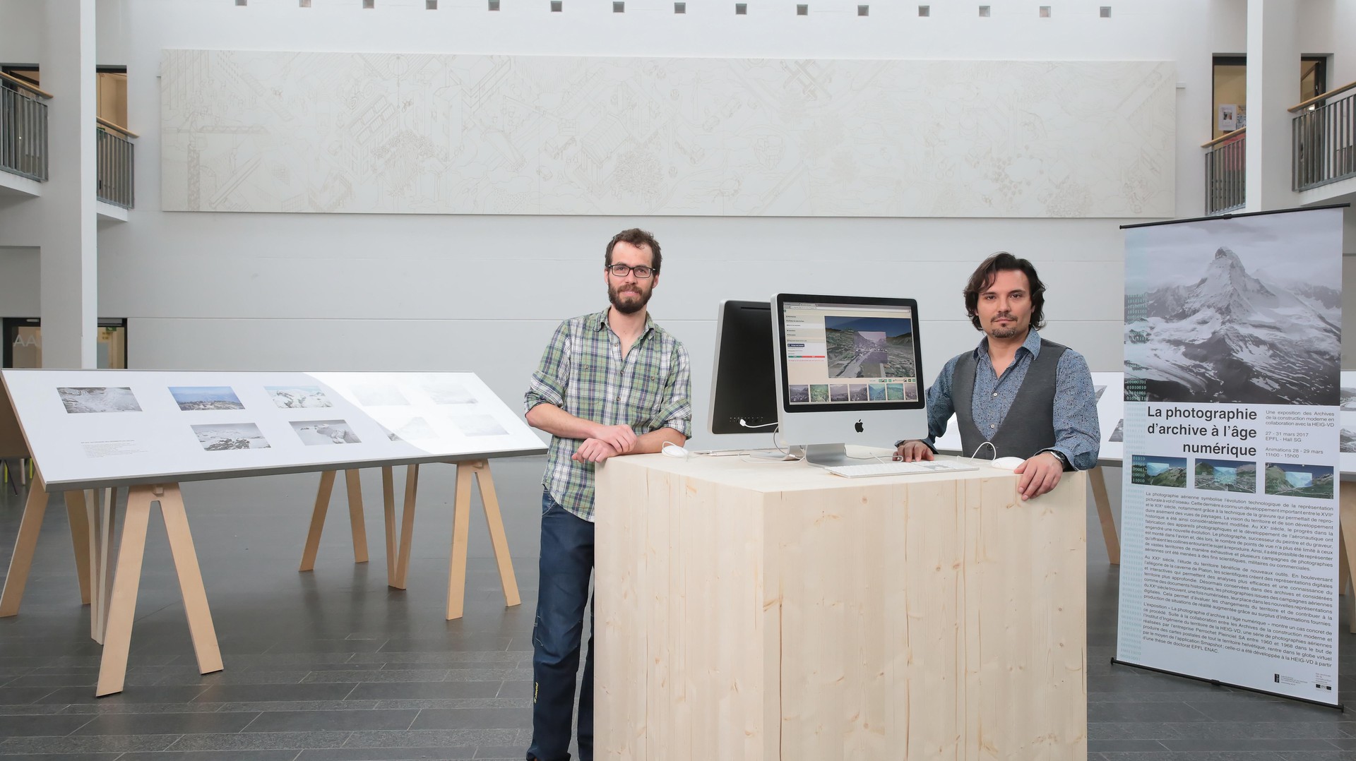 Timothée Produit et Salvatore Aprea. © Alain Herzog / EPFL 2017