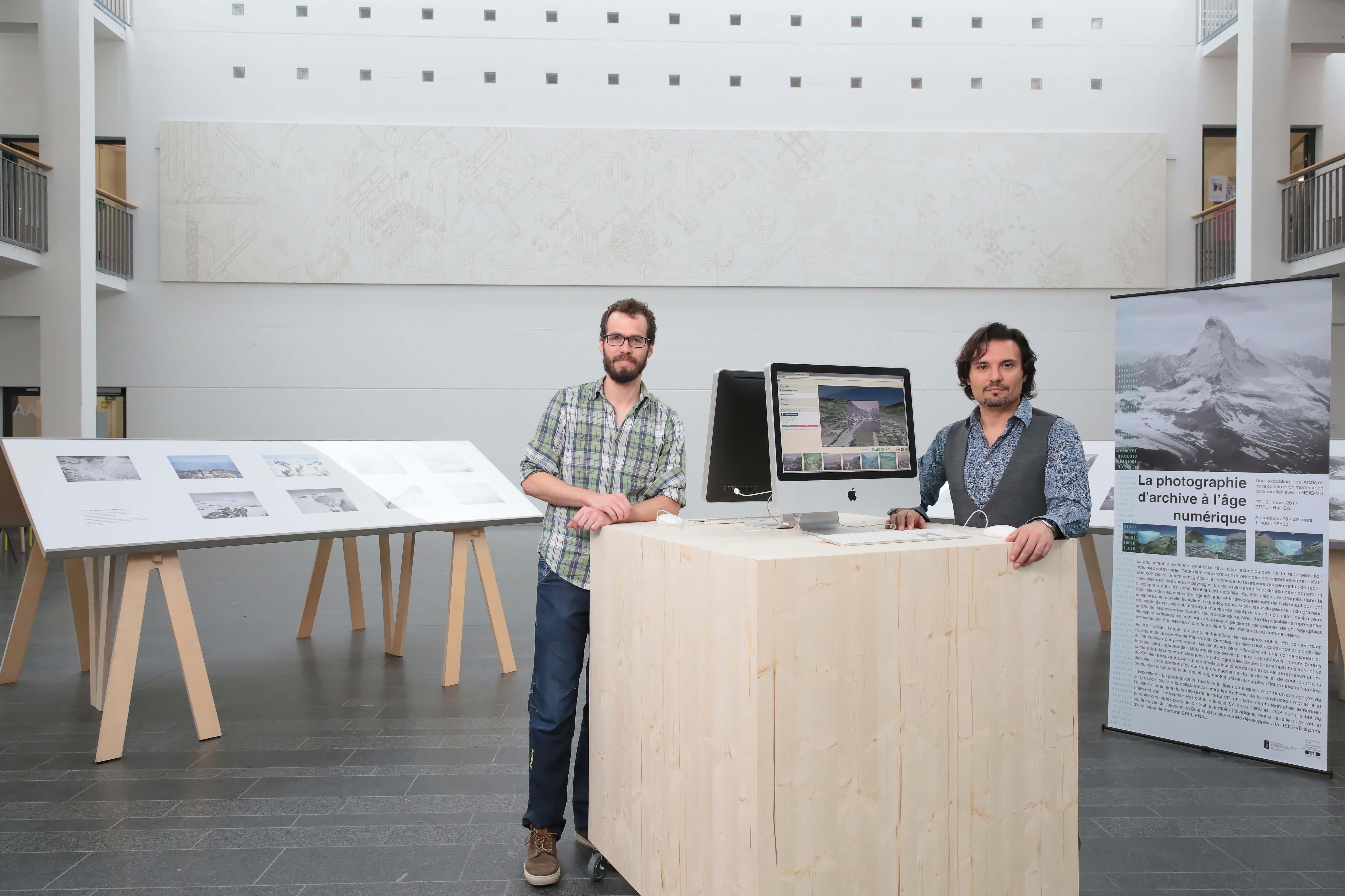 Timothée Produit and Salvatore Aprea. © Alain Herzog / 2017 EPFL