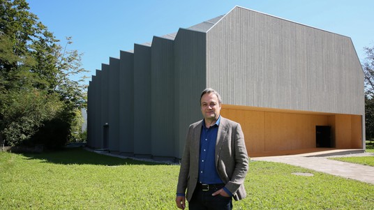 Yves Weinand, directeur du Laboratoire IBOIS, à l’EPFL. © Alain Herzog/EPFL 2017