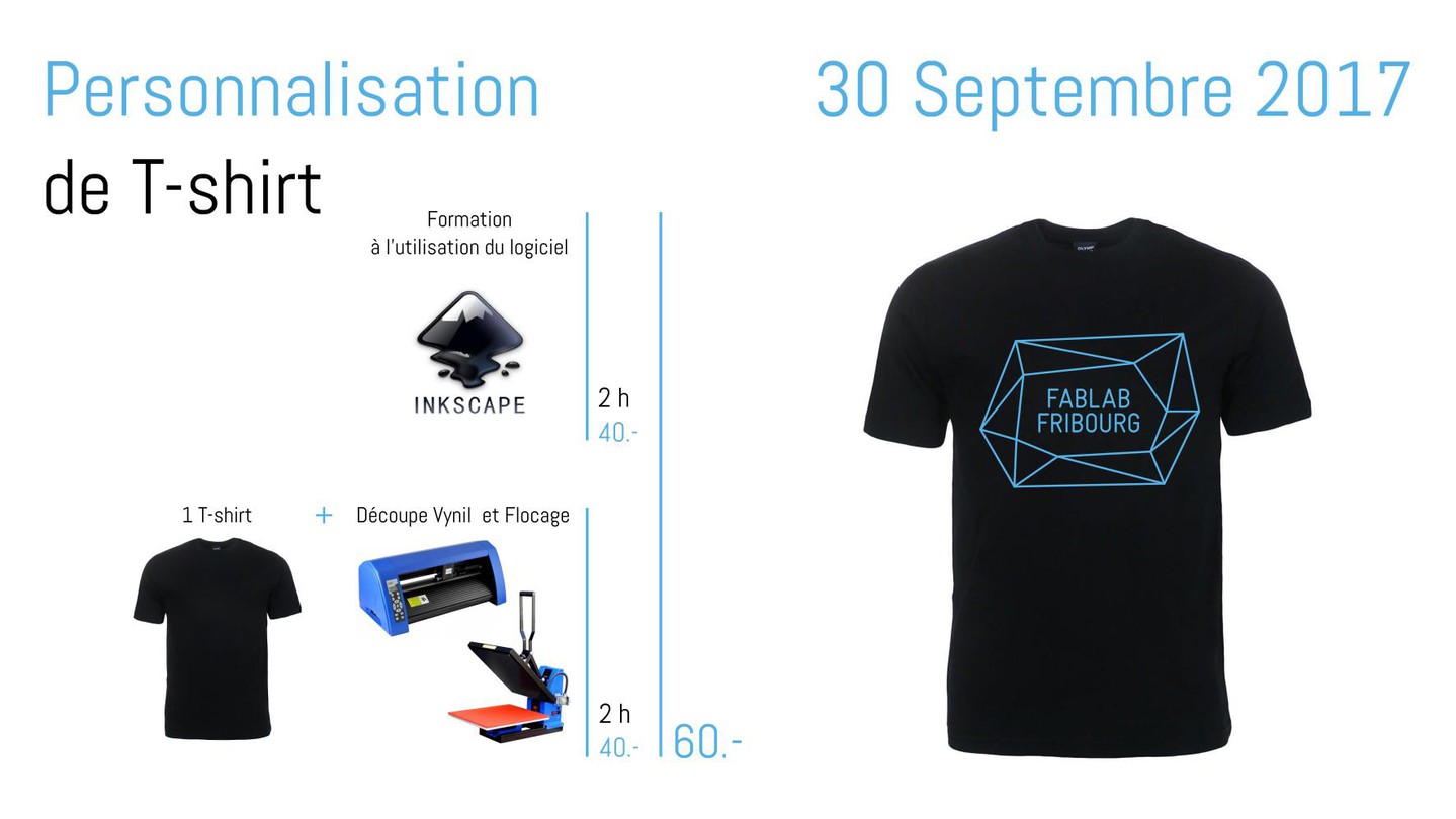 30 septembre à Fribourg: atelier Inkscape et T-shirt - EPFL