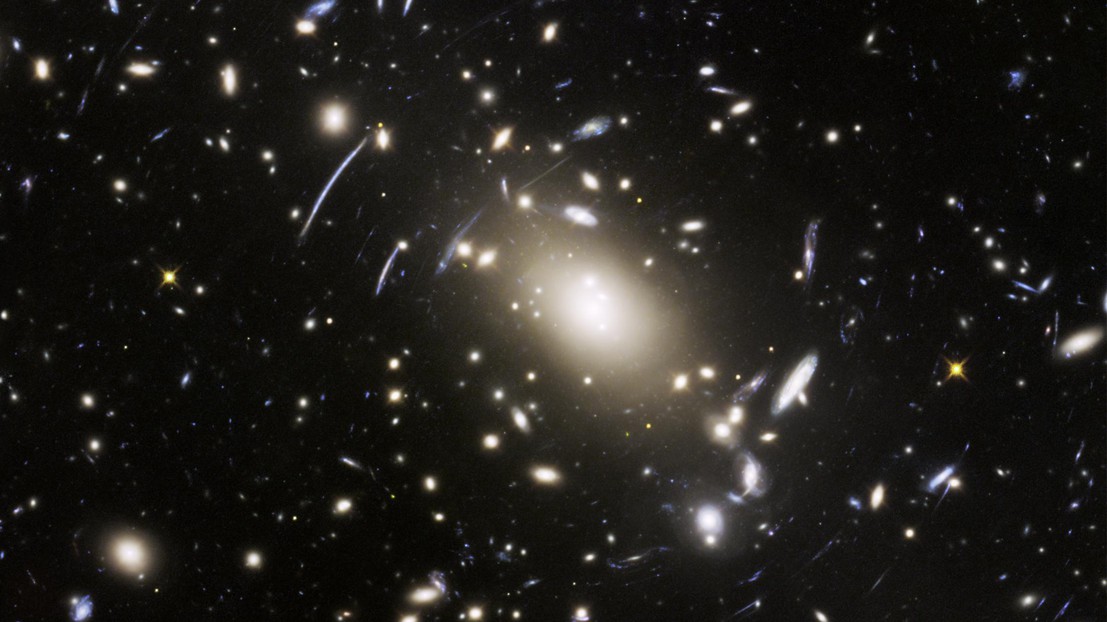 Abell S1063, a galaxy cluster, was observed by the NASA/ESA Hubble Space Telescope as part of the Frontier Fields programme © NASA, ESA, and J. Lotz (STScI)