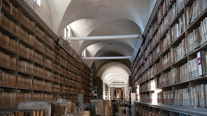 One of the corridors of the Archivio di Stato in Venice © Archivio di Stato di Venezia / Hillary Sanctuary