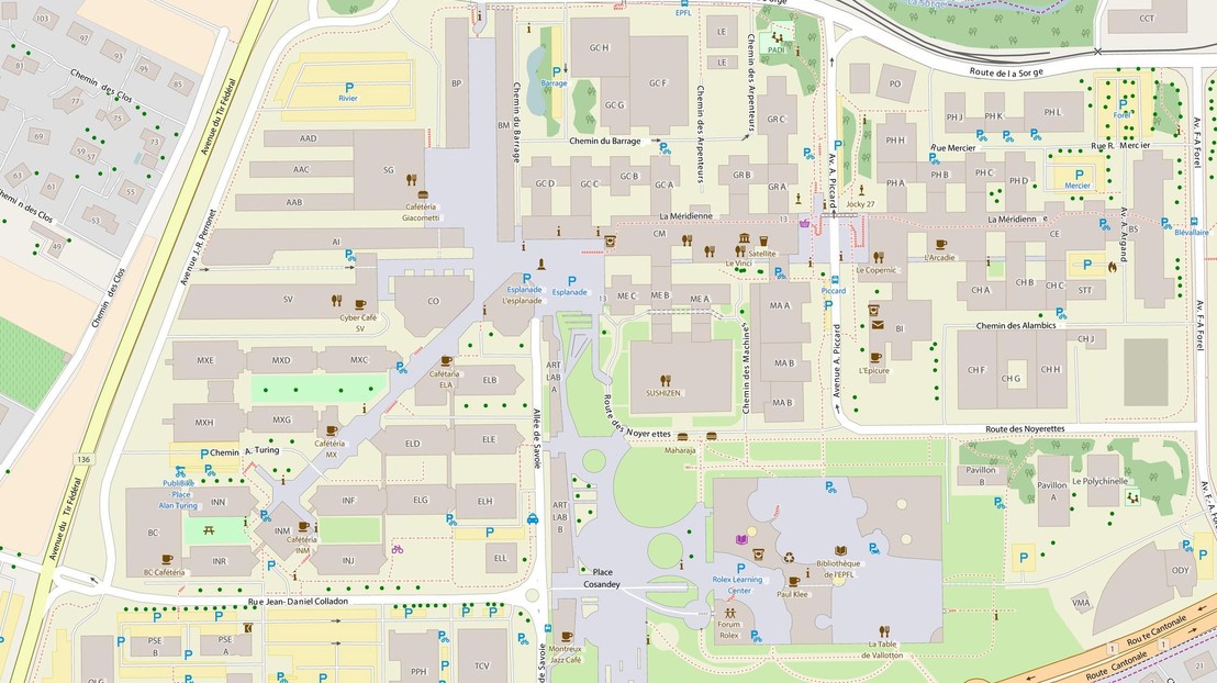 EPFL Campus © OpenStreetMap.org contributors 2017