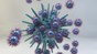 © SUNMIL/EPFL - Illustration d'une attaque imaginaire des nanoparticules sur un virus.