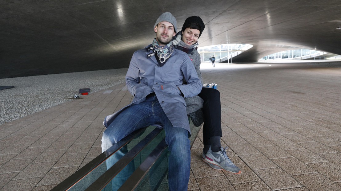 Alexander Wolhoff et Jagoda Cupać. © Marc Delachaux / EPFL 2017