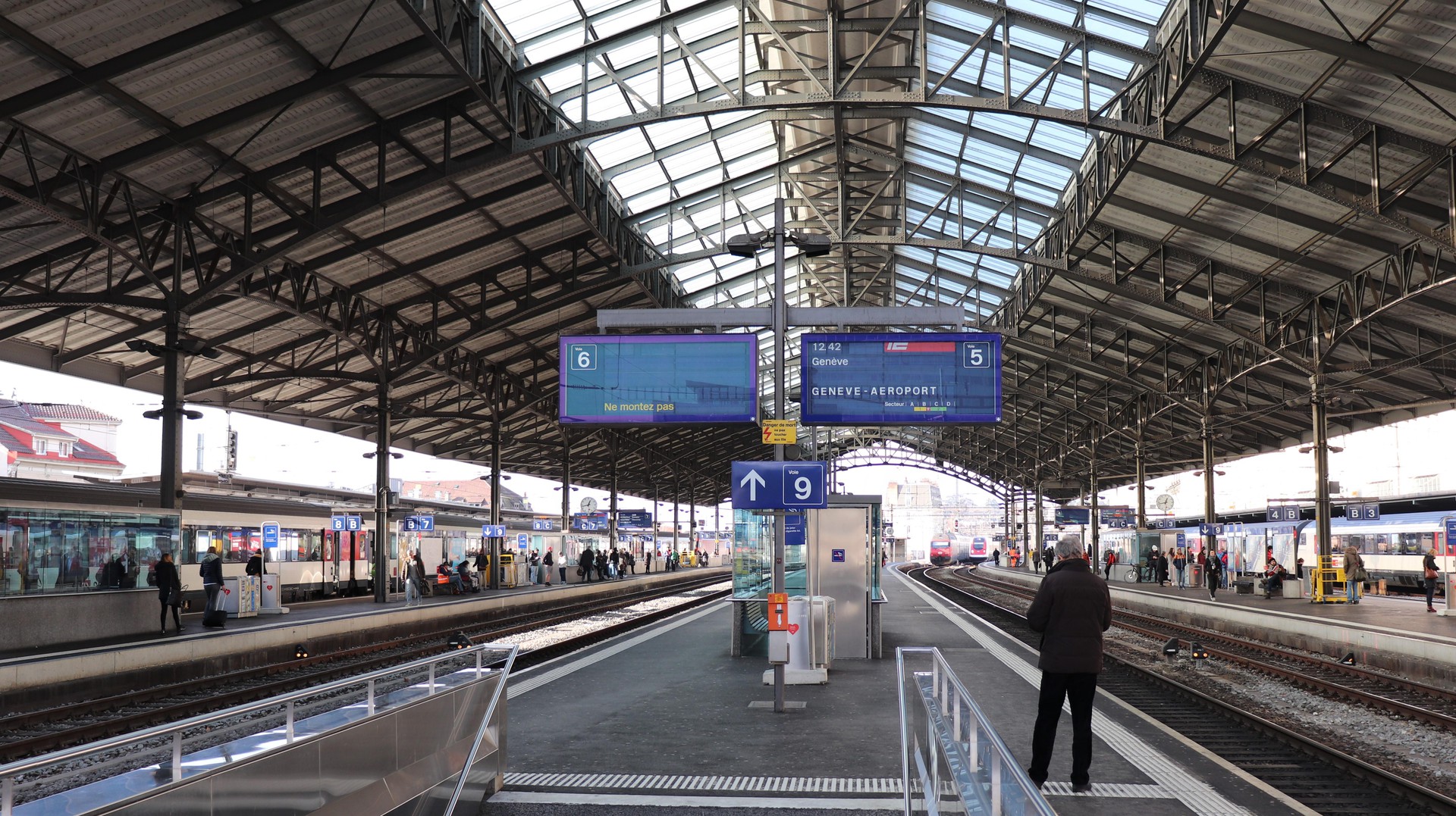 Inaugurée en 1912, la marquise de la gare de Lausanne est inscrite au patrimoine. ©J.Desruelles/EPFL