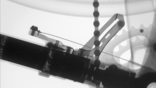 X-ray image of bicycle with hidden motor © Ronnow 2018 EPFL